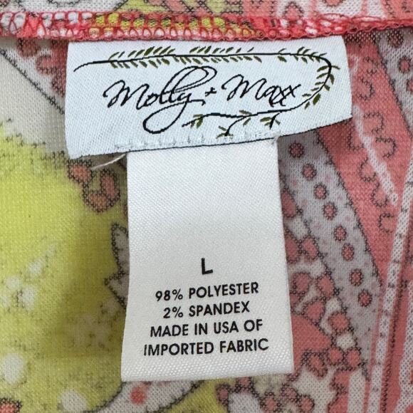 Molly + Maxx Womens Kimono Size Large Layering Boho Festival Sleeveless Sheer - Picture 4 of 8